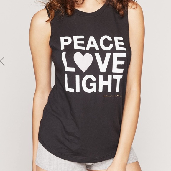 Spiritual Gangster Tops - NWT Spiritual Gangster “Peace Love Light” Tank M